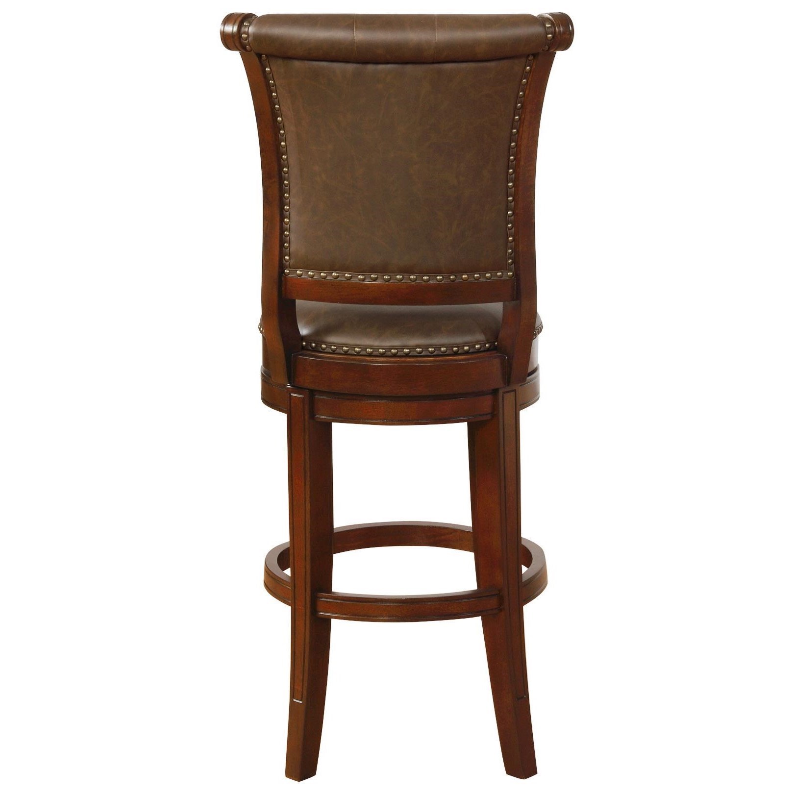 Crown Mark Bar Stools CM Traditional Swivel Bar Stool with Button